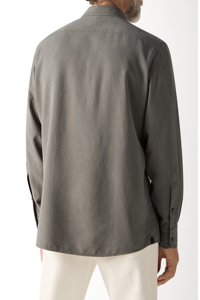 Silk Shirt, Alternate, color, DARK TAUPE