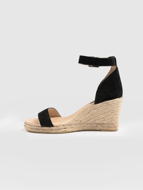 Saint + Sofia Serena Espadrille Wedges In Black