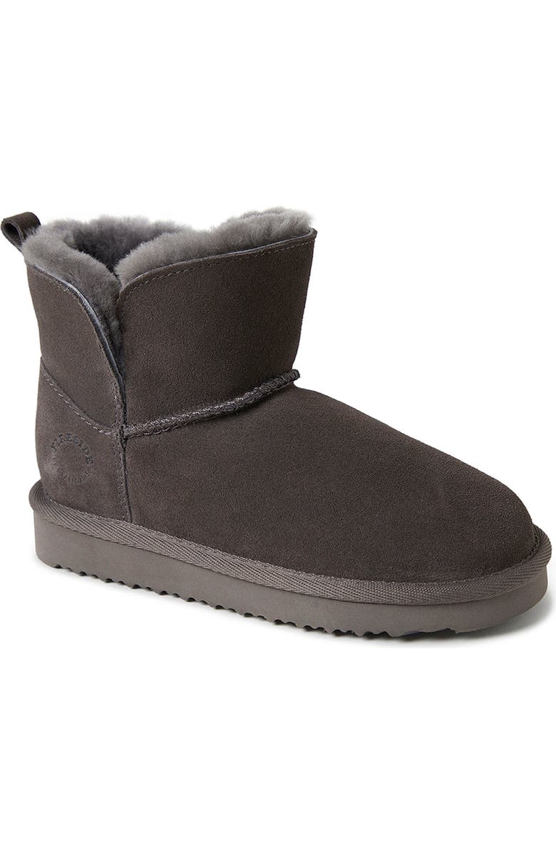 DEARFOAMS Kids' Fireside Bunbury Genuine Shearling Boot, Main, color, Grey