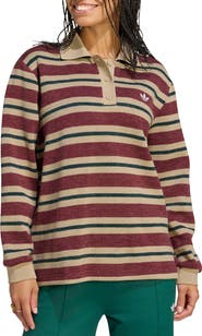 adidas Originals Long Sleeve Striped Knit Polo