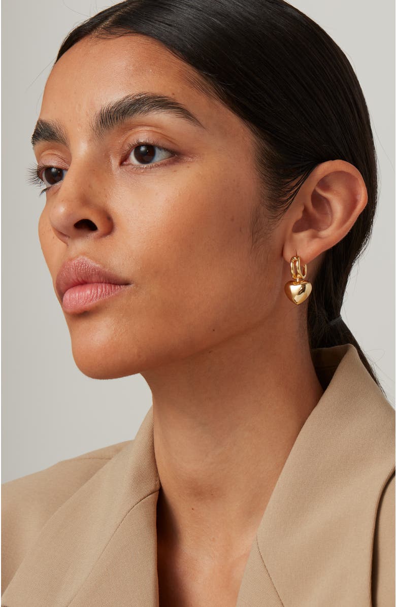 JENNY BIRD Puffy Heart Drop Earrings, Alternate, color, High Polish Gold