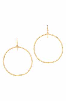 Sterling Forever Circle Drop Earrings