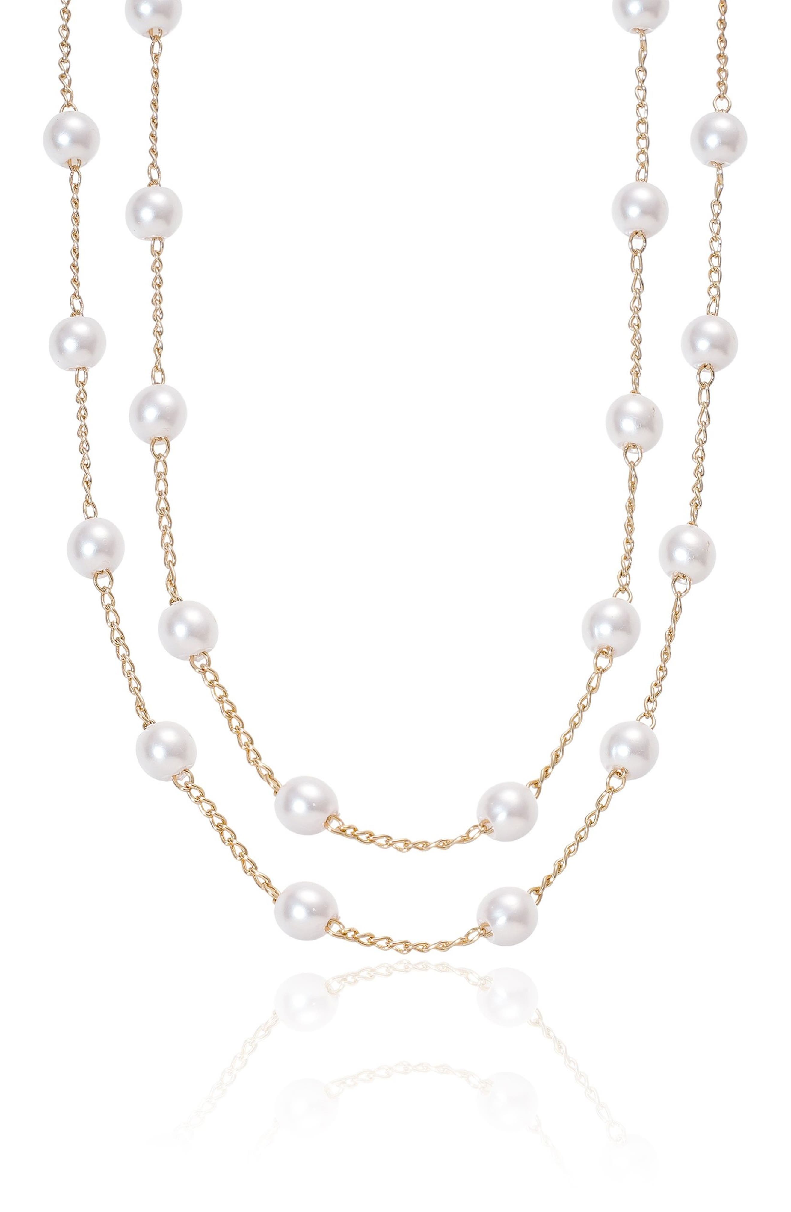 Ettika Everyday Faux Pearl Necklace