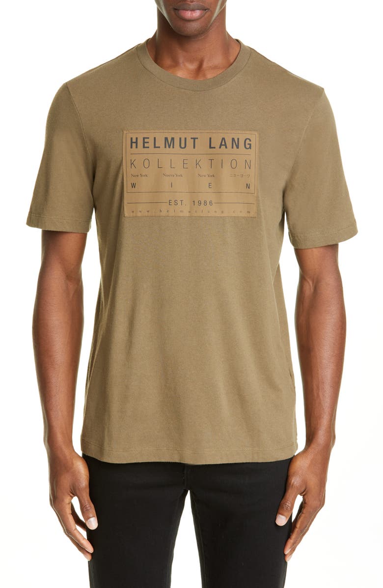 Helmut Lang Logo Patch T-Shirt, Main, color, 