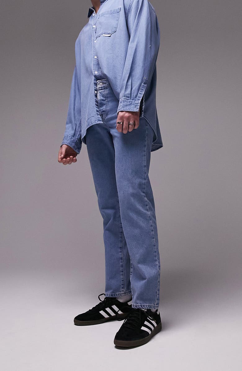 Topman Straight Leg Jeans, Alternate, color,