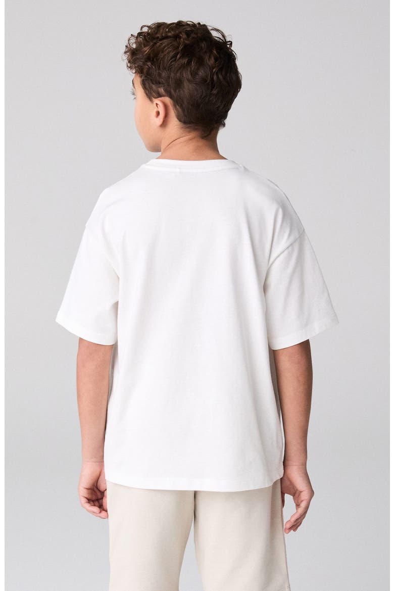 Kids' Underground Oversize Logo Graphic T-Shirt, Alternate, color, WHITE