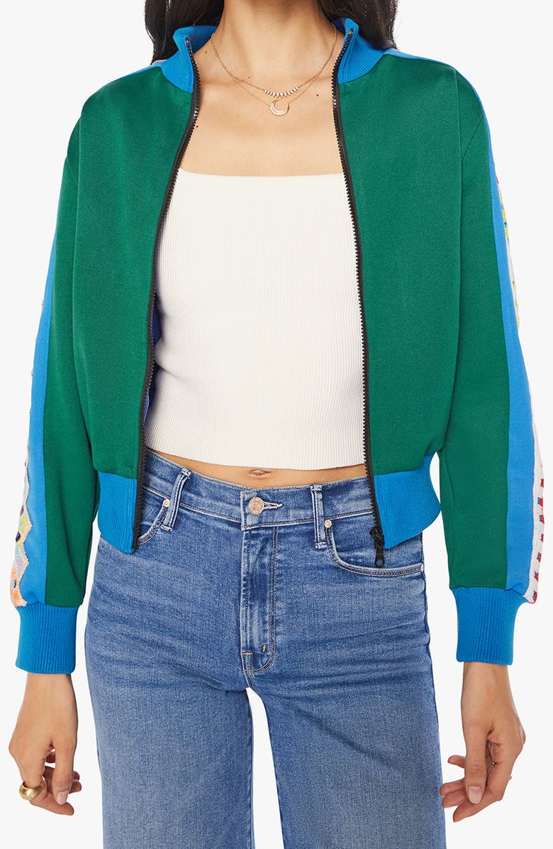 MOTHER The False Start Bomber Jacket, Main, color, That Tracks