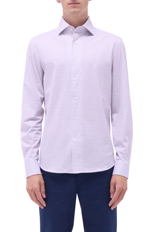 Bugatchi Devon Neat Ooohcotton® Button-up Shirt In Dusty Pink