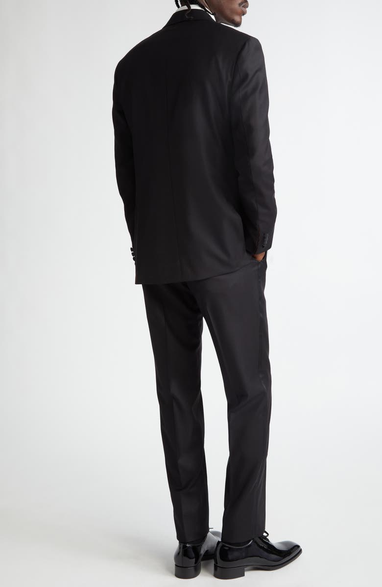 ISAIA Sanita Wool Tuxedo, Alternate, color, Black