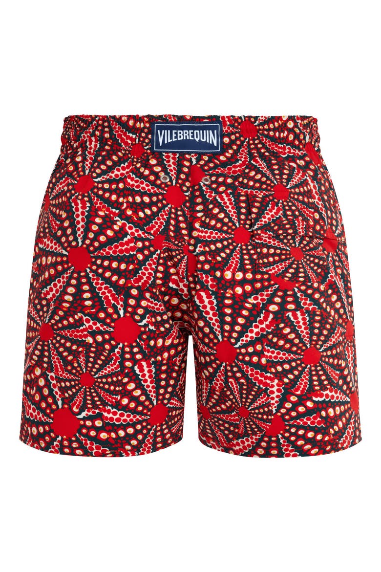 Men's Oursinades Stretch Swim Trunks, Alternate, color, COQUELICOT