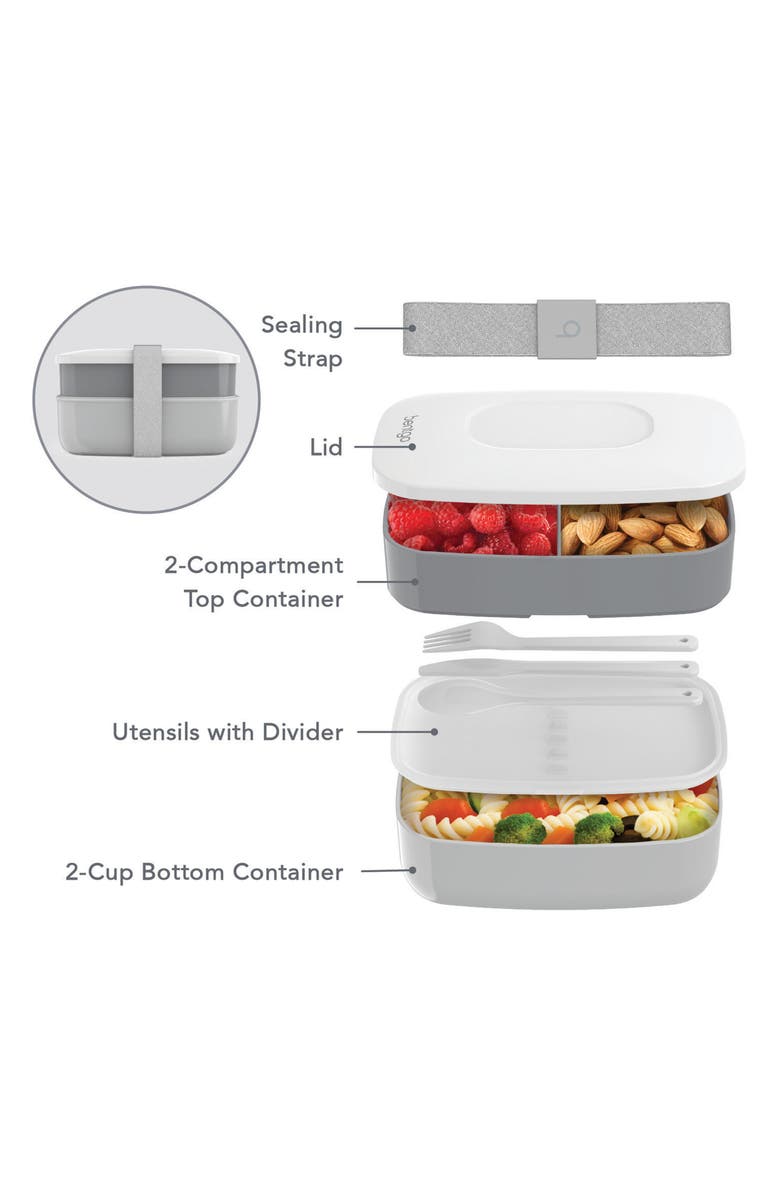 BENTGO Deluxe Lunch 4-Piece Set, Alternate, color, Black