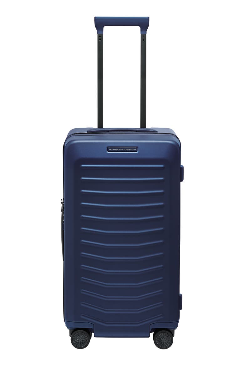 Roadster Trunk 26-Inch Spinner Suitcase, Main, color, MATTE BLUE