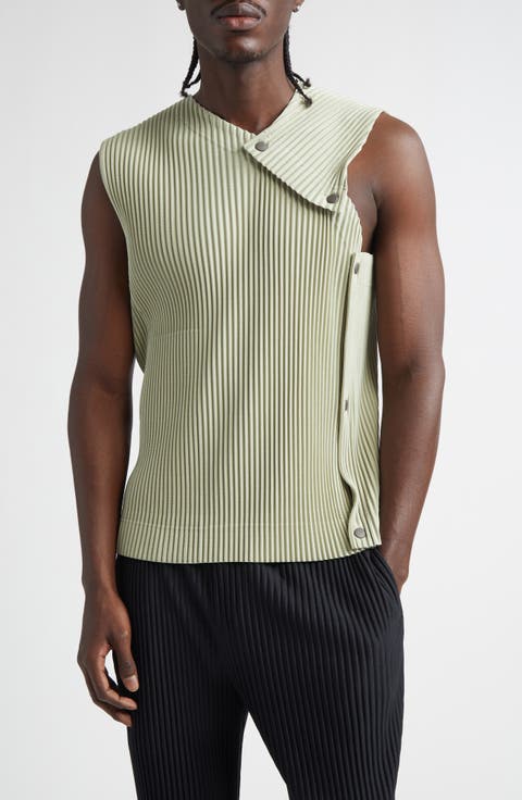 Stone Cloud Pleated Top