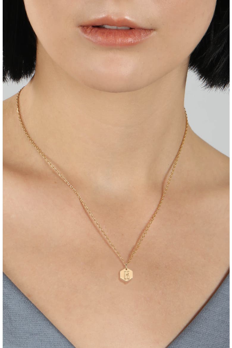 Monogram Initial Pendant Necklace, Alternate, color, GOLD A