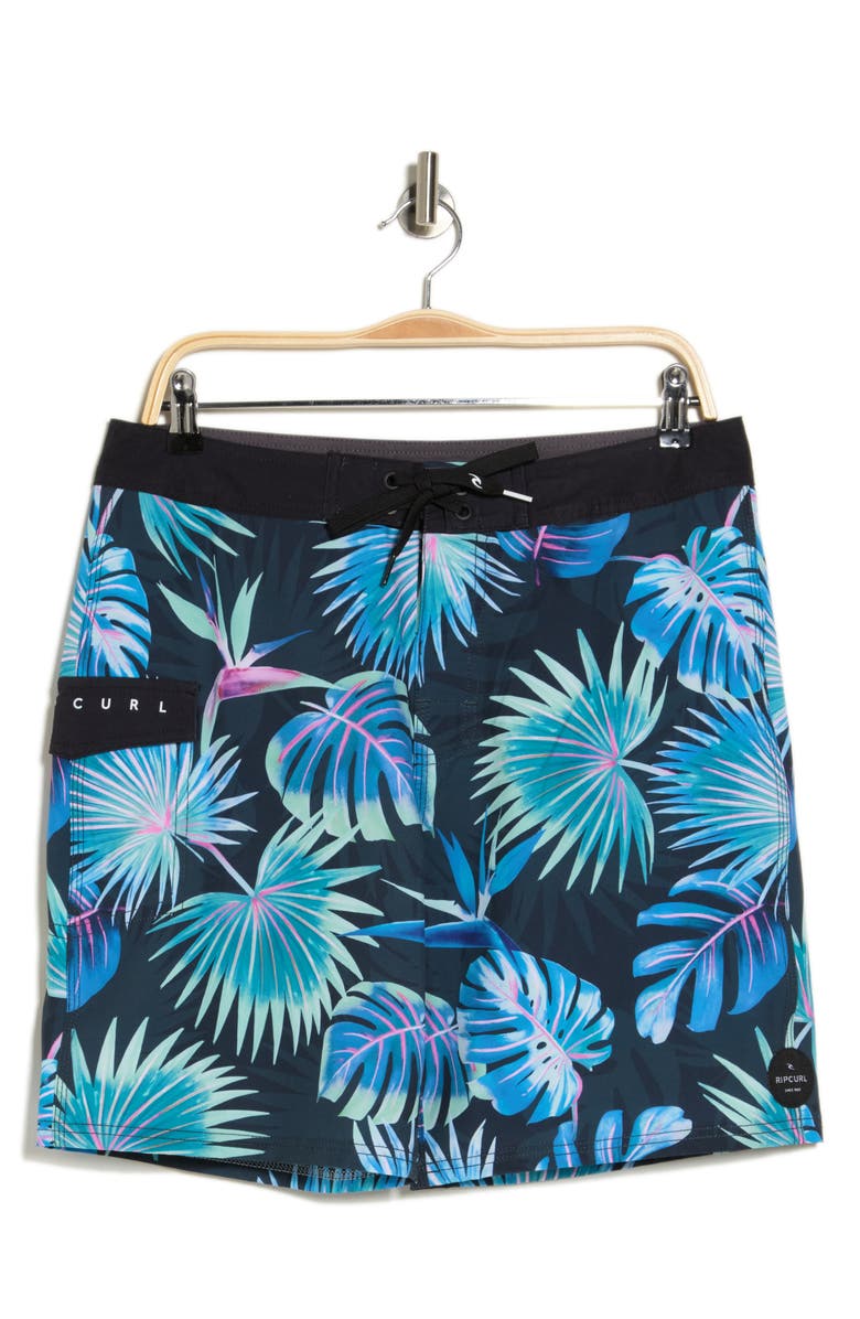 Rip Curl Palm Swim Trunks, Alternate, color, Dark Navy