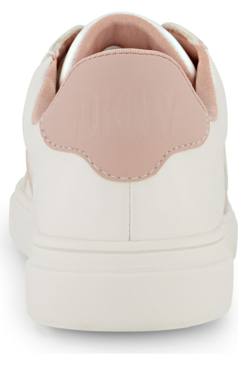 DKNY Kids' Celia Bonnie Sneaker, Alternate, color, White/ Pink
