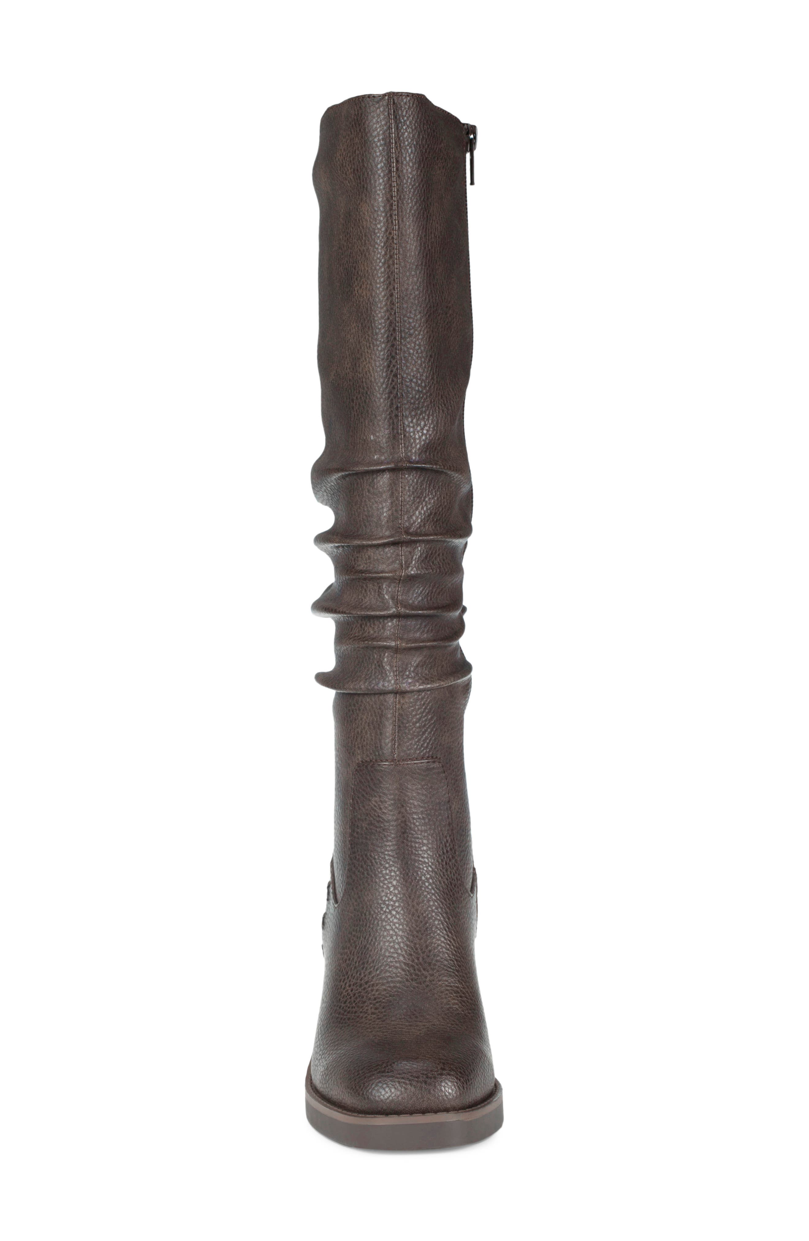 Gingee Tall Boot, Alternate, color, DARK BROWN