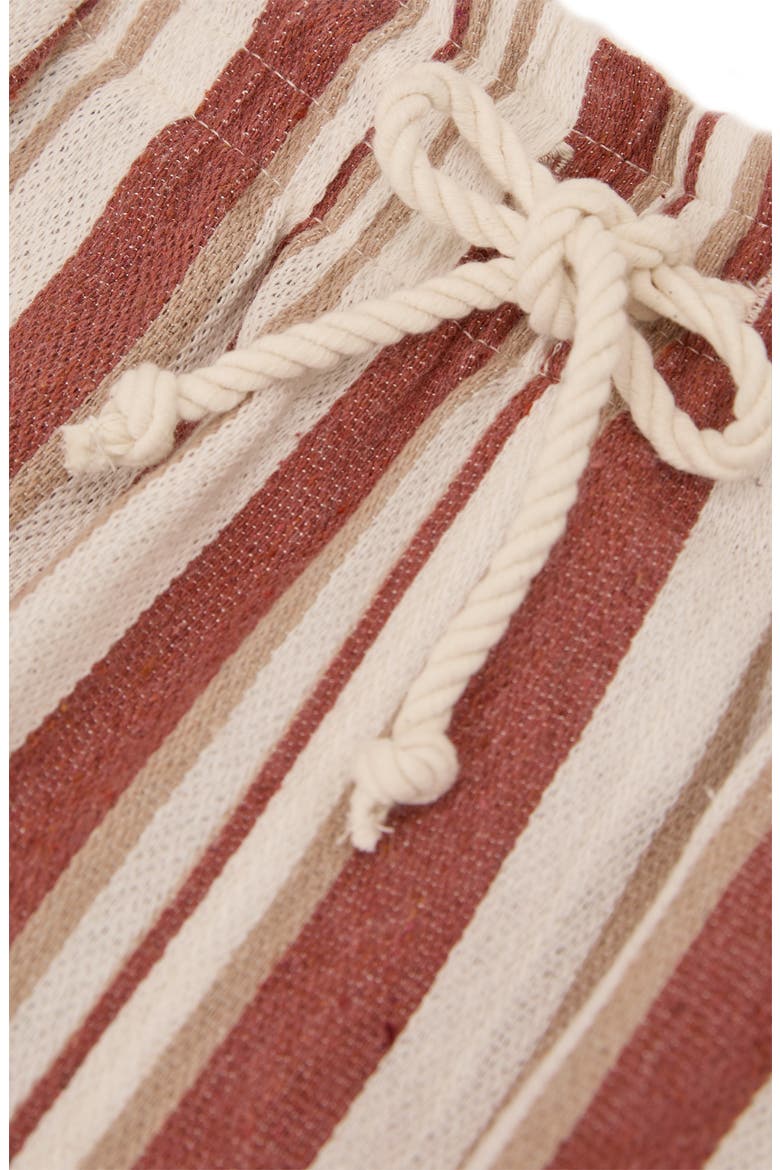 Mararani Stripe Drawstring Shorts, Alternate, color, RED/ STONE