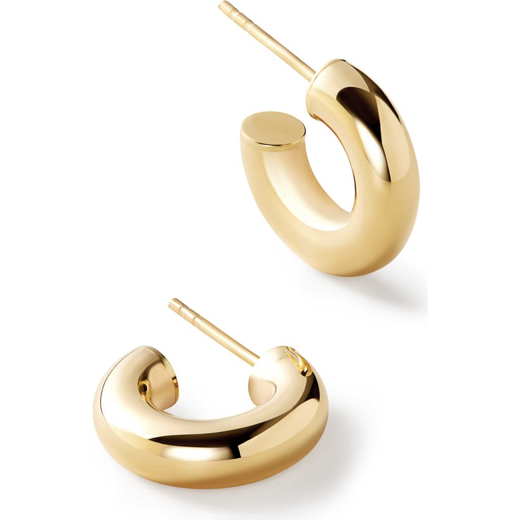Ana Luisa Chunky Gold Hoop Earrings - Gold Bold C-Hoops Mini at Nordstrom, Size X-Small