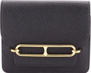 Pre-Owned Hermes Roulis Slim Wallet Chevre Mysore