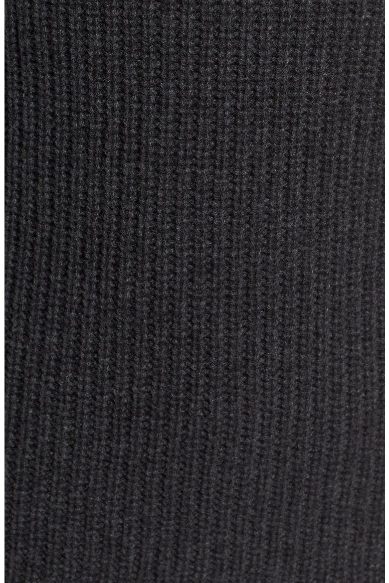 Olivia Palermo + Chelsea28 Ribbed Cold Shoulder Sweater, Alternate, color, GREY DARK CHARCOAL HEATHER