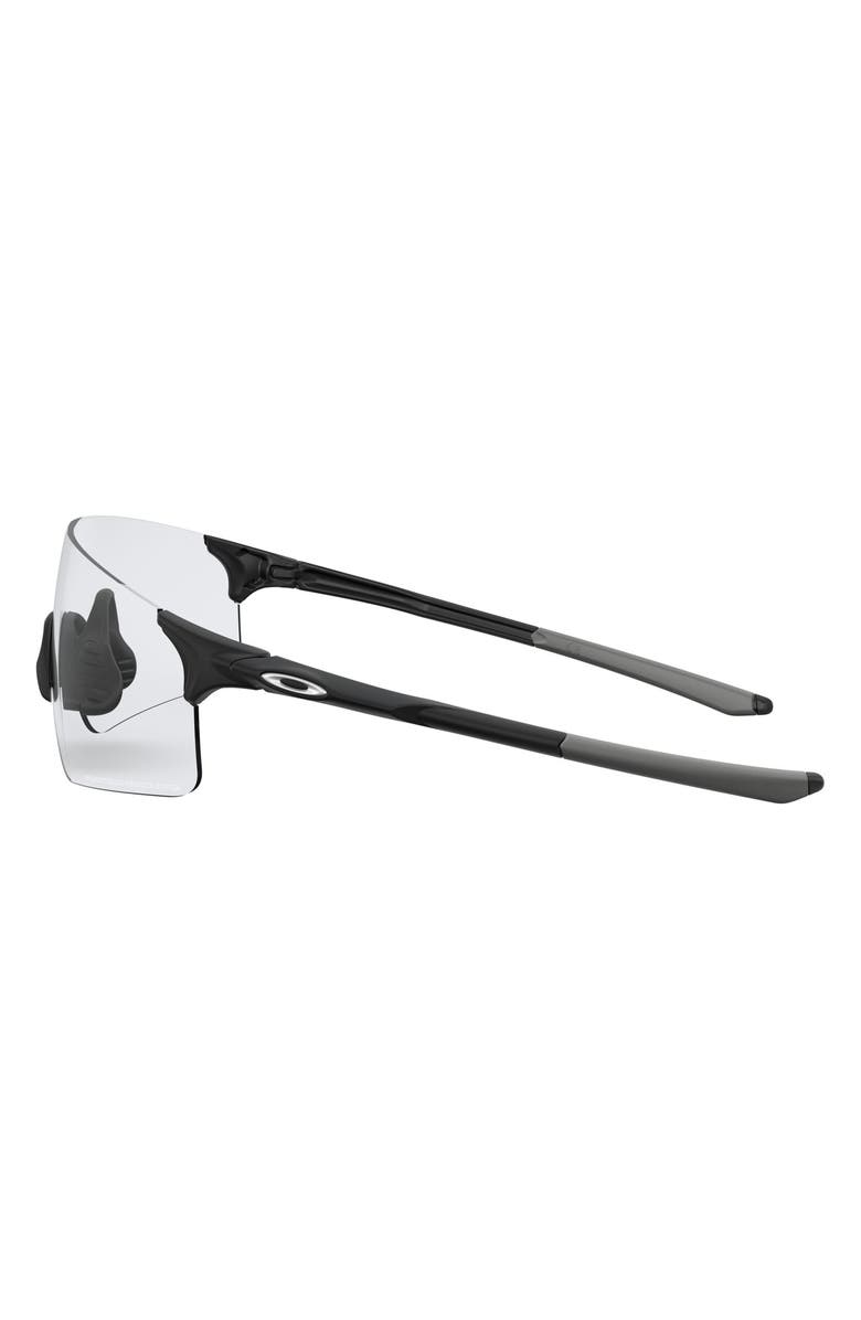 Oakley EVZero<sup>™</sup> Blades 155mm Photochromatic Rimless Shield Sunglasses, Alternate, color, Rubber Black/ Photochromic