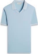 Bugatchi Pima Cotton Johnny Collar Polo