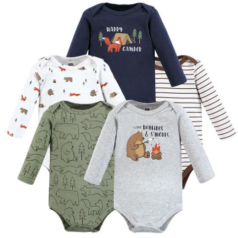 Everyday Long-Sleeve Cotton Babysuits Bundle of 5 (Baby)