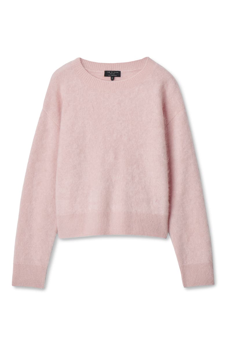 Jada Brushed Cashmere Crewneck Sweater, Alternate, color, PINK
