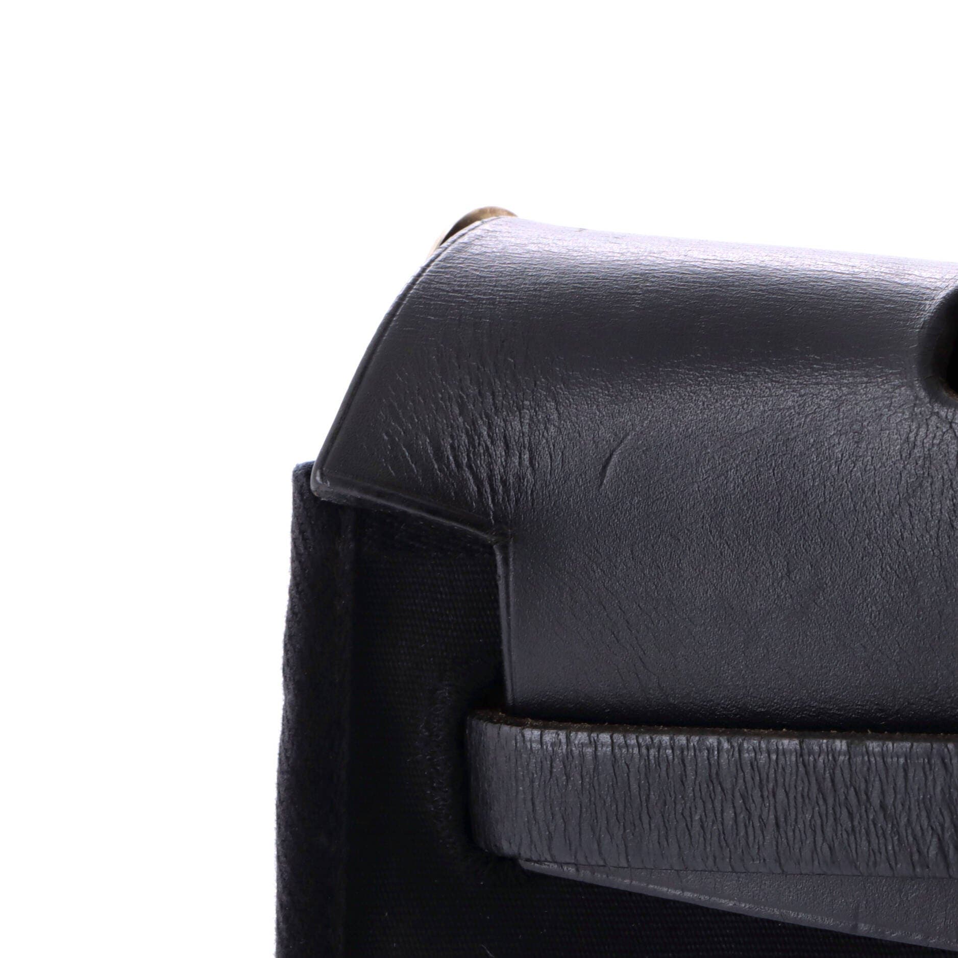 Herbag Toile and Leather PM, Alternate, color, Black