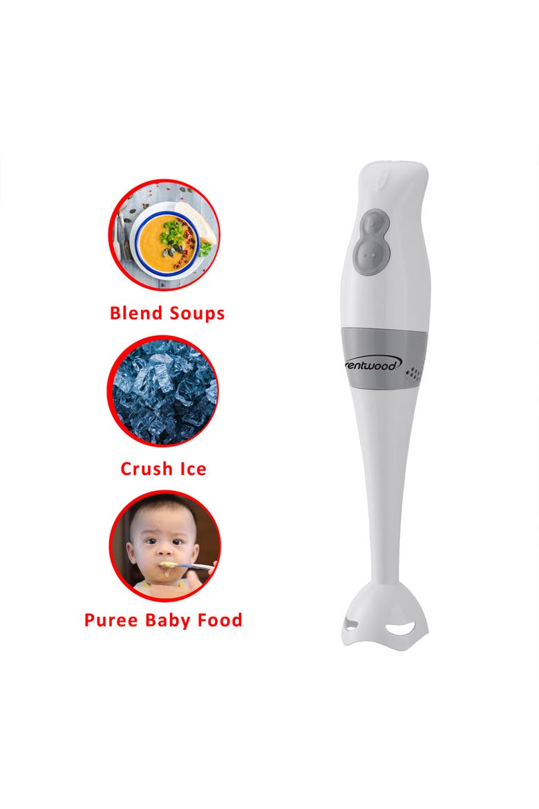 2 Speed Hand Blender with Balloon Whisk, Alternate, color, White
