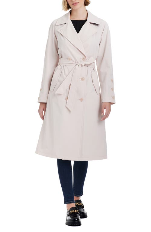 Kate Spade New York Double Breasted Trench Coat In Sesame Cake