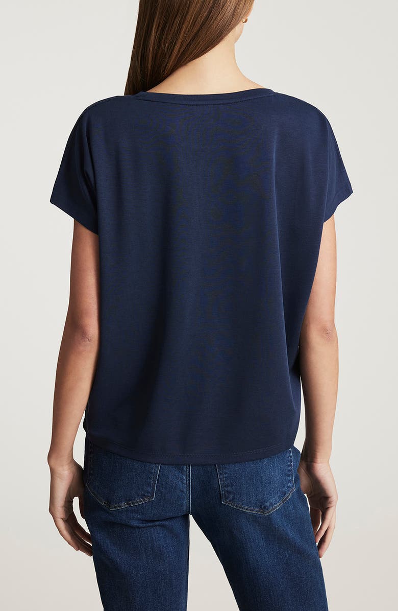 Mavi Jeans Luxe Touch Top, Alternate, color, Mood Indigo