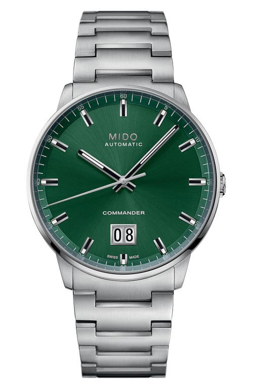 Mido Commander Big Date Automatic Bracelet Watch, 42mm