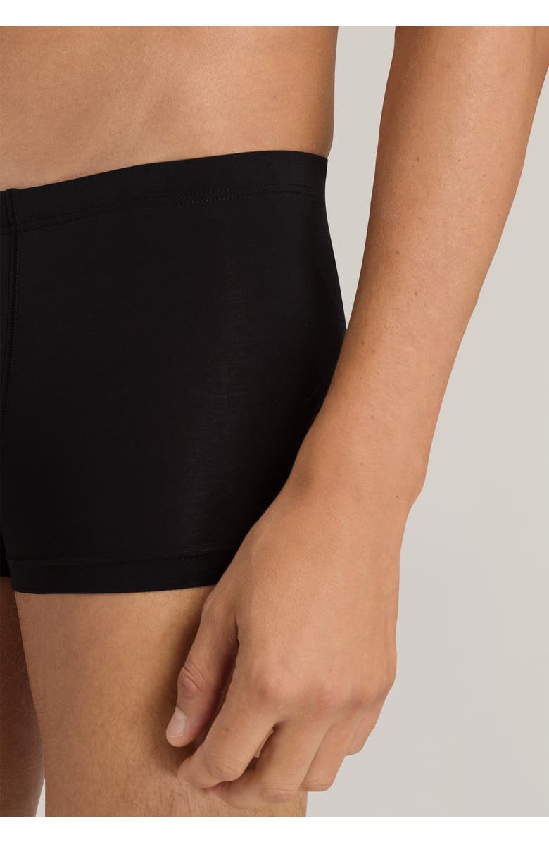 Hanro Cotton Sensation Cotton Boxer Brief, Alternate, color, Black