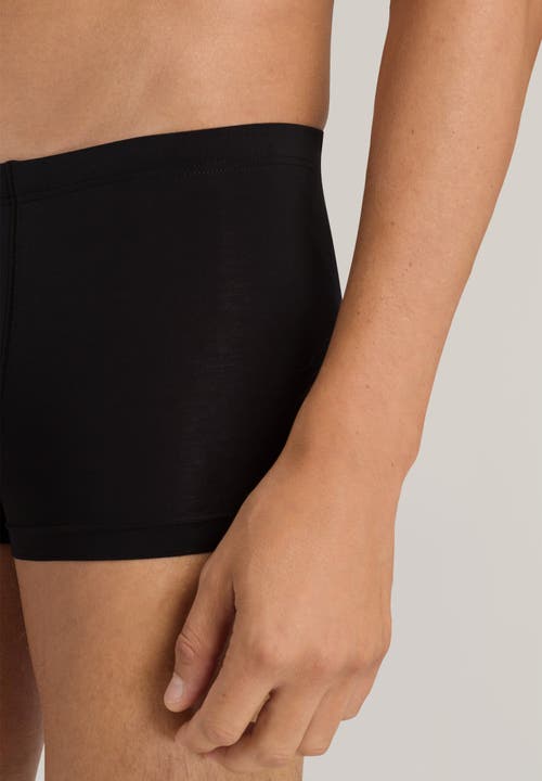Hanro Cotton Sensation Cotton Boxer Brief In Black