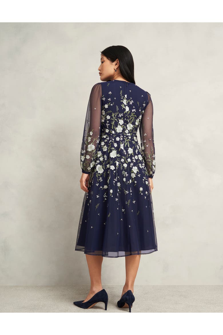Lois Embroidered Dress, Alternate, color, Midnight Yellow