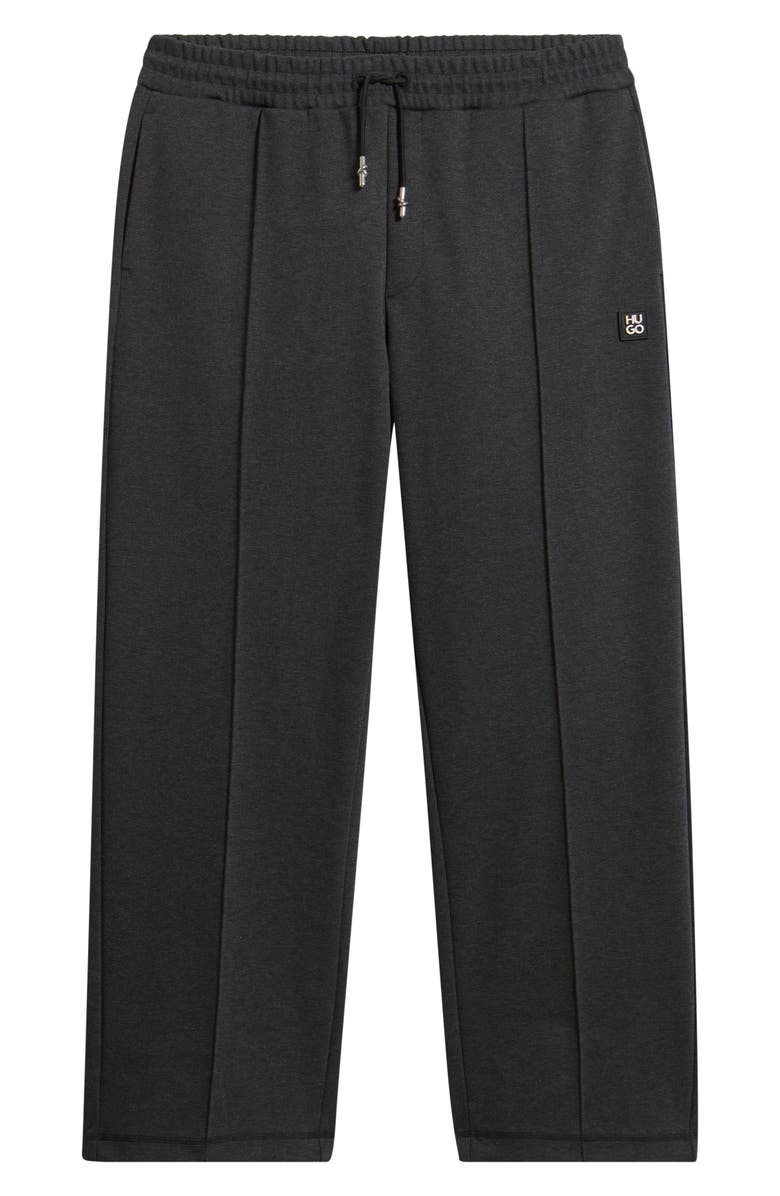 HUGO Dineto Cotton Blend Drawstring Pants, Alternate, color, Med Grey