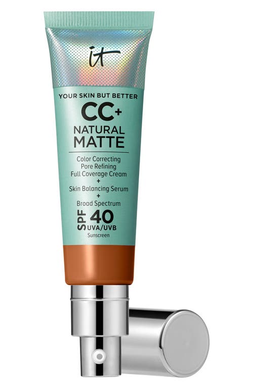 IT Cosmetics CC+ Natural Matte Color Correcting Full Coverage Cream in Rich Cool 