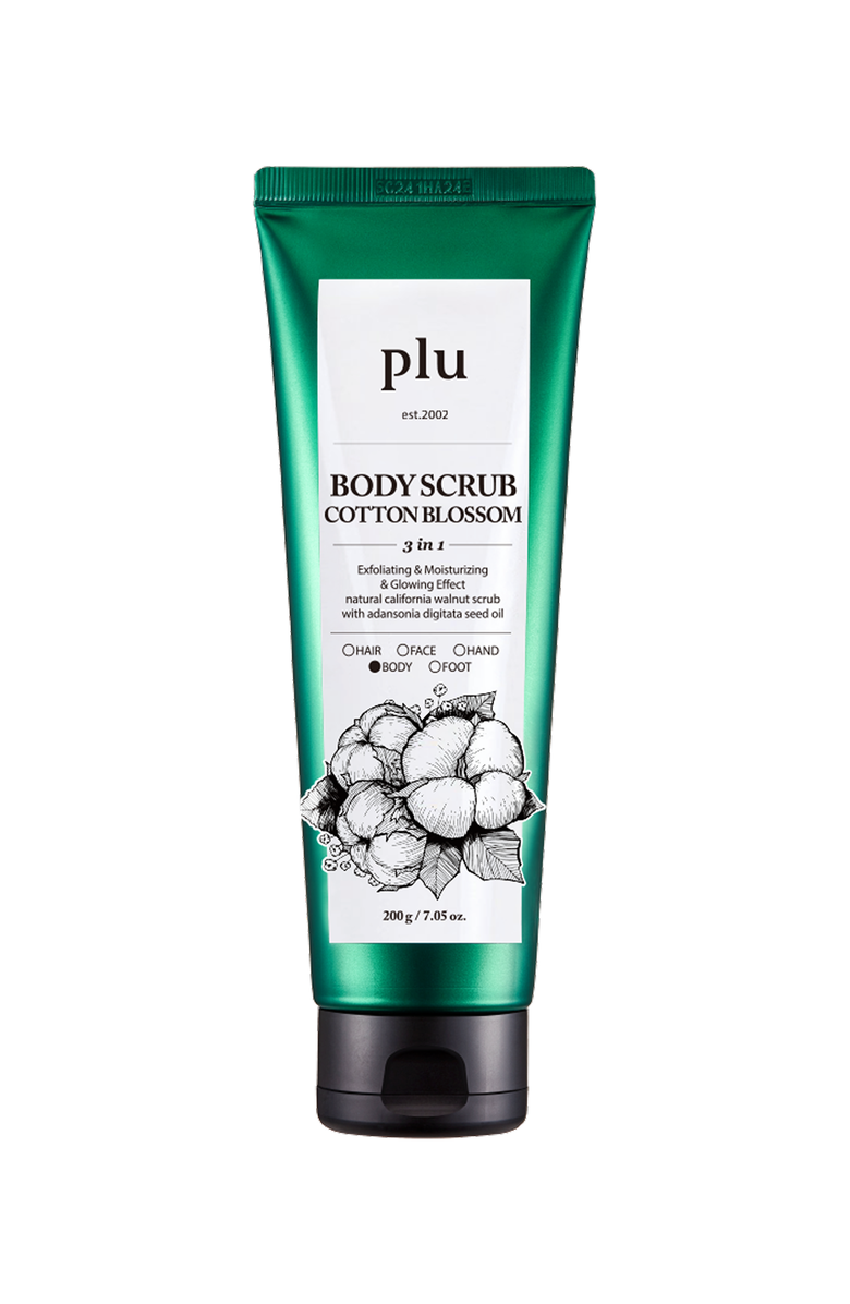 Plu Body Scrub Cotton Blossom, Main, color, NO COLOR