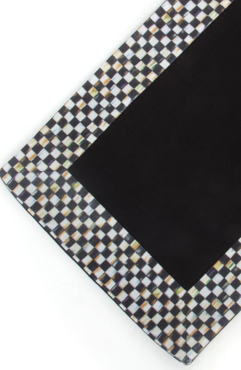MACKENZIE CHILDS Courtly Check Table Runner, Alternate, color, Black/ White