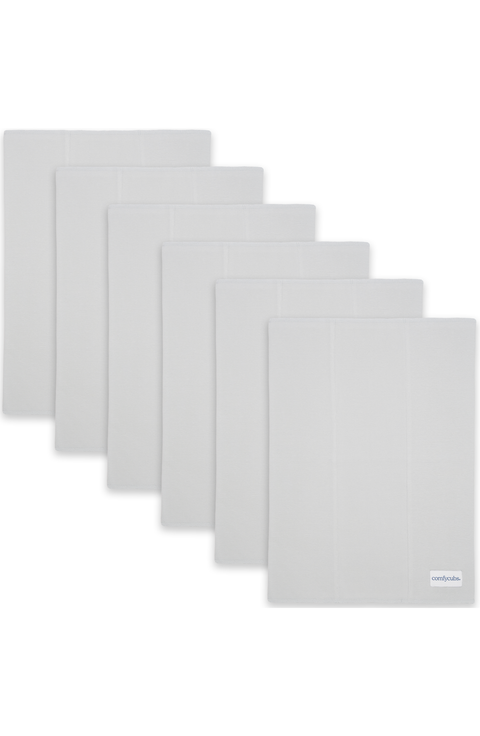 Cotton Burp Cloths - Pack of 6