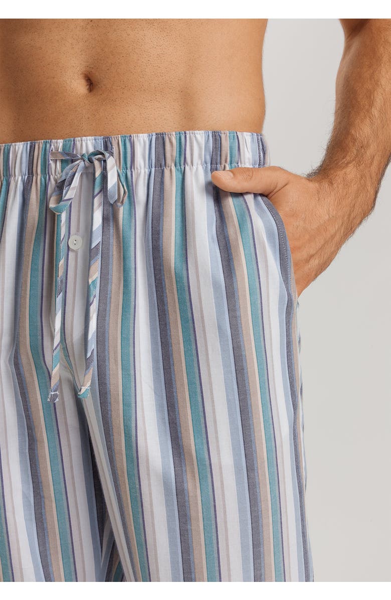 Hanro Night And Day Pants, Alternate, color, Atlantic Stripe