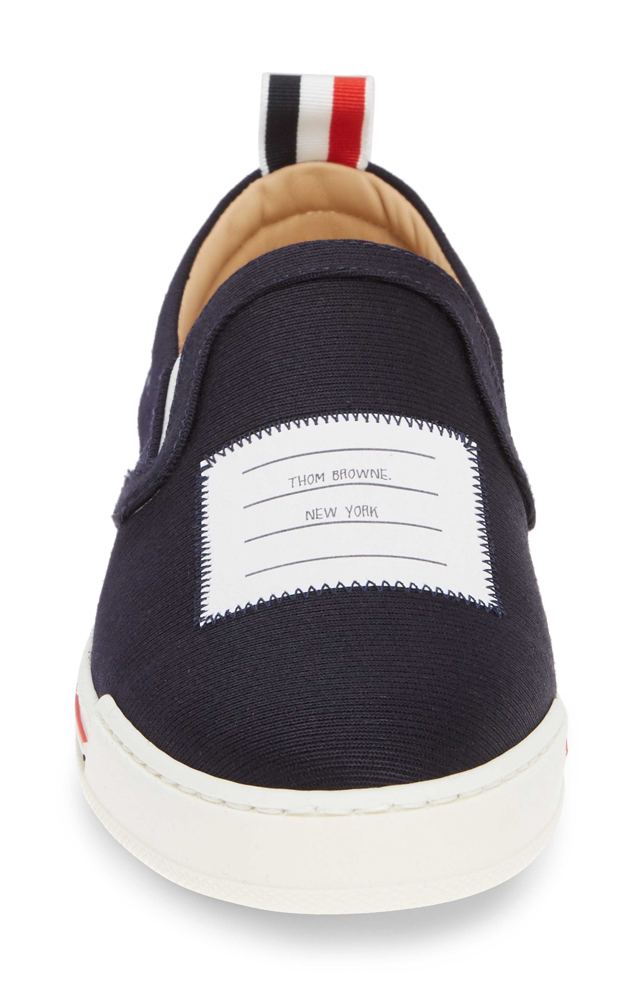 Thom Browne 4-Bar Slip-On Sneaker, Alternate, color, 