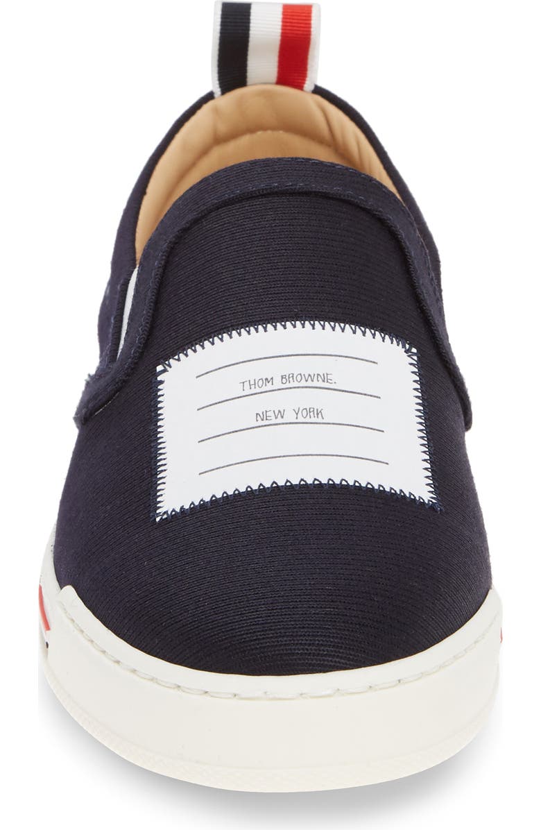 Thom Browne 4-Bar Slip-On Sneaker, Alternate, color,