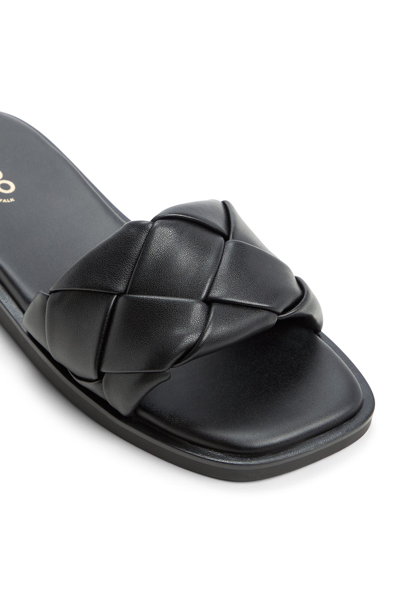 ALDO Esterelle Flat Slide Sandal, Alternate, color, Black