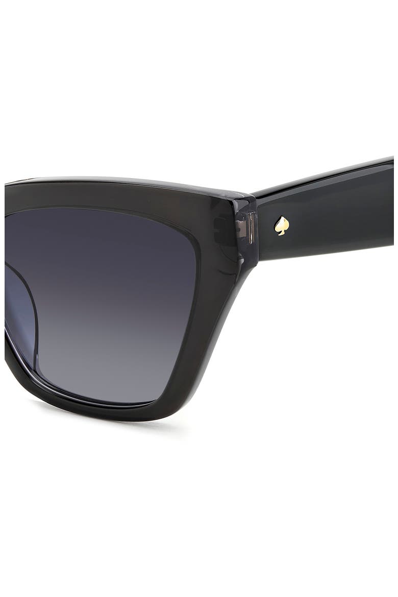 fay 54mm gradient cat eye sunglasses, Alternate, color, DARK GREY BLACK/ GREY SHADED