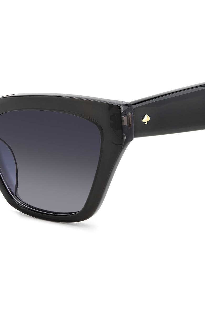 Kate Spade New York fay 54mm gradient cat eye sunglasses, Alternate, color, Dark Grey Black/ Grey Shaded