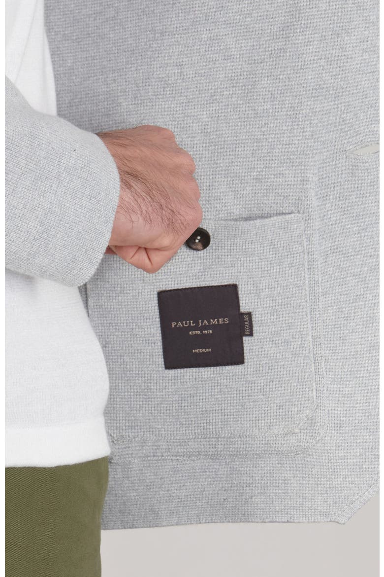 Midweight Cotton Deconstructed Blazer, Alternate, color, Lightgrey
