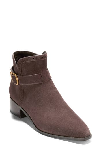 Cole Haan Norella Buckle Bootie In Brown